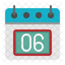 6 Datum Kalender Symbol