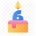 6 years Cake  Icon