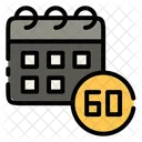 60 Days 60 Days Money Back Guarantee Cashback Icon