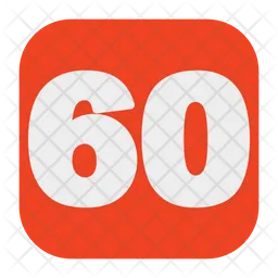 60 Number  Icon