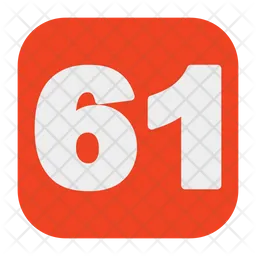 61 Number  Icon