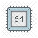 64 Bit Processor  Icon