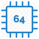 64 Bit Processor  Icon