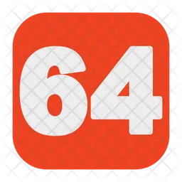 64 Number  Icon