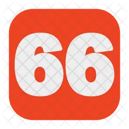 66 Number  Icon