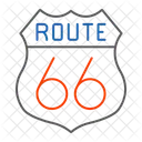 66 Route  Icon