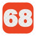 68 Number  Icon