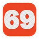 69 Number  Icon