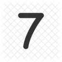7 Number Numbers Icon