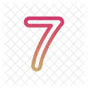 7 Seven Numbers Icon