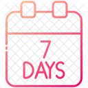 7 Days Calendar  Icon