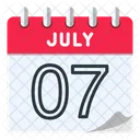 7 de julho  Ícone