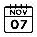 7 de noviembre  Icono