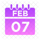 Febrero Semana Hora Icon