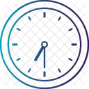 7 時間 30 分、 7 時のアナログ時計、締め切り アイコン