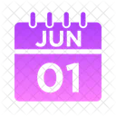 Junio Semana Hora Icon