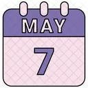 May Calendar Date Icon