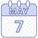 May Calendar Date Icon