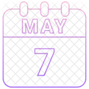 May Calendar Date Icon