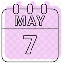 May Calendar Date Icon