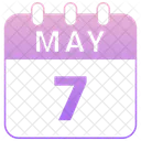 May Calendar Date Icon