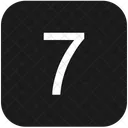 Keyboard Number Seven Icon