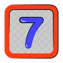 7 Number 7 Numeric Icon