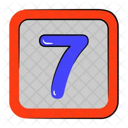 7 Number  Icon