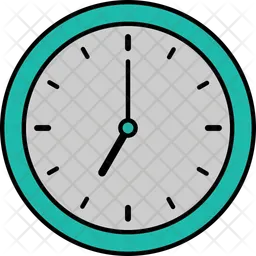 7 Oclock Analog Clock  Icon