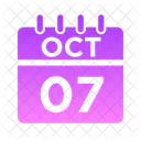 Octubre Semana Hora Icon