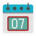 7 St Date Calendar Icon