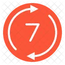 7 Stunden Service  Symbol