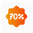 70 Percent Discount Sale Icon