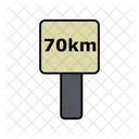70Km Distance Board  Icon