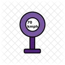 70Kmph Speed Limit Icon
