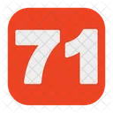 71 Number  Icon