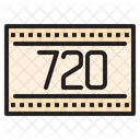 720 Auflosung 720 Qualitat Auflosung Symbol