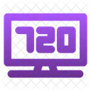 720 P Television  Icon