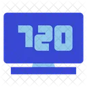 720p-Fernseher  Symbol