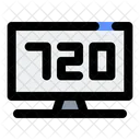 720p-Fernseher  Symbol