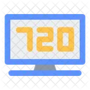 720 P Television 720 Tv Icon