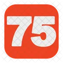 75 Number  Icon