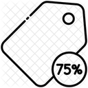 75 Prozent  Symbol