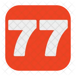 77 Number  Icon
