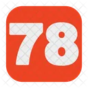 78 Number  Icon