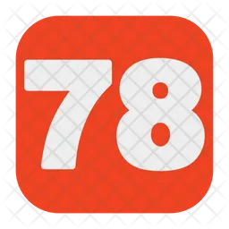 78 Number  Icon