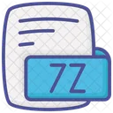Z Zip Archive Color Outline Style Icon Icon