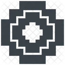 8 Bit Pixel Coin  Icon