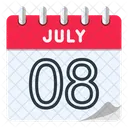 8 de julho  Ícone