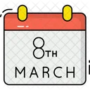 8 de marzo  Icono